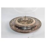 Vintage Silver-Plated Covered Serving Dish with Lid
