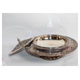 Vintage Silver-Plated Covered Serving Dish with Lid