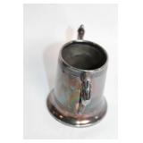 Vintage Set of 2 Silver-Plated Creamers with Ornate Handles