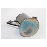 Vintage Set of 2 Silver-Plated Creamers with Ornate Handles