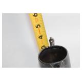 Vintage Set of 2 Silver-Plated Creamers with Ornate Handles