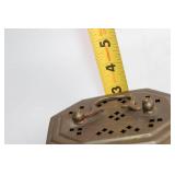 Antique Brass Jewelry Box and Vintage Ornate Brass Picture Frame