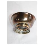 Vintage Iridescent Silver-Plated Serving Bowl - 5 Inches Tall