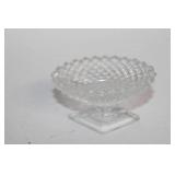 Set of 8 Vintage Clear Glass Compote Bowls