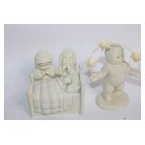 Collection of Vintage Snow Babies Figurines