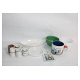 Collection of Vintage Kitchenware Items and Mugs
