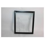 Black Shadow Box Frame with Wire Holders