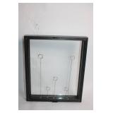 Black Shadow Box Frame with Wire Holders