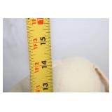 Vintage Handcrafted Bunny Doll in Black Dress with White Apron