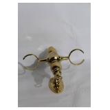 Vintage Brasscrafters Double Wall Sconce with Glass Globes