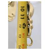 Vintage Brasscrafters Double Wall Sconce with Glass Globes