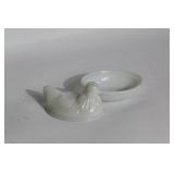 Vintage Kitchenware Collection: Jadeite Mixing Bowl, Milk Glass Hen Dish, Salt & Pepper Shakers Set