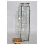 Set of 3 Vintage Glass Jars with Lids