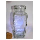 Set of 3 Vintage Glass Jars with Lids