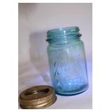 Set of 3 Vintage Glass Jars with Lids