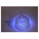 Collection of Elegant Glassware with Crystal Patterns