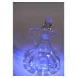 Collection of Elegant Glassware with Crystal Patterns