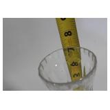 Collection of Elegant Glassware with Crystal Patterns