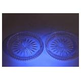 Collection of Elegant Glassware with Crystal Patterns