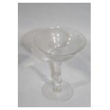 Set of 8 Vintage Etched Glass Stemware