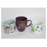 Assorted Kitchenware Collection Including Mugs, Glasses, and Utensils