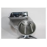 Vintage Silver Star Rotary Cheese Grater with 3 Drum Attachments