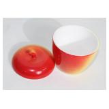 Set of 3 Fruit-Themed Ceramic Containers and Decoration