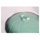 Rio Grande Pottery Green Leaf Dish Set with Pitcher