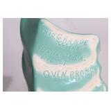 Rio Grande Pottery Green Leaf Dish Set with Pitcher