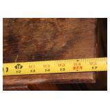 Vintage Wood Nightstand with Cabinet and Drawers