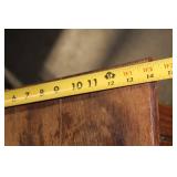 Vintage Wood Nightstand with Cabinet and Drawers