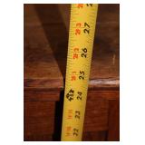 Vintage Wood Nightstand with Cabinet and Drawers