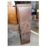 Antique 3-Tier Barrister Bookcase with Glass Doors