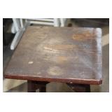 Vintage Wooden Bar Stool with Rustic Finish