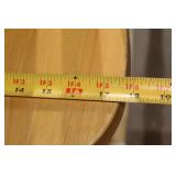 Set of 3 Wooden Dining Chairs with White Frame