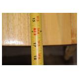 Set of 3 Wooden Dining Chairs with White Frame