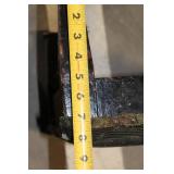 Vintage Wooden Chair with Floral Upholstery and Matching Footstool