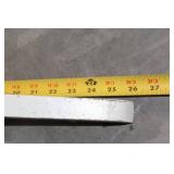 White Wooden Rocking Chair with Natural Wood Seat