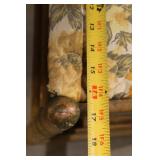 Vintage Wooden Rocking Chair with Floral Upholstery