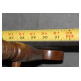 Vintage Wooden Rocking Chair with Decorative Backrest