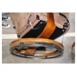 Brown Suede Recliner Chair with Ottoman and Massage Function