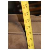 Brown Suede Recliner Chair with Ottoman and Massage Function