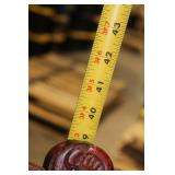 Antique Wooden Armchair and Settee Set with Carved Detailing