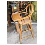 Vintage Wooden High Chair