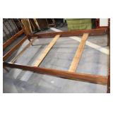 Vintage Wooden Spindle Twin Bed Frame