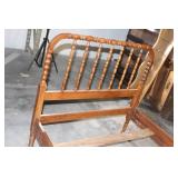 Vintage Wooden Spindle Twin Bed Frame