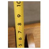 Wooden Wall-Mounted Coat Rack with Heart and Leaf Carving