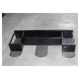 Black Powder-Coated Steel Rack for Metal Storage