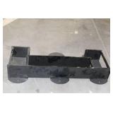 Black Powder-Coated Steel Rack for Metal Storage