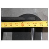 Black Powder-Coated Steel Rack for Metal Storage